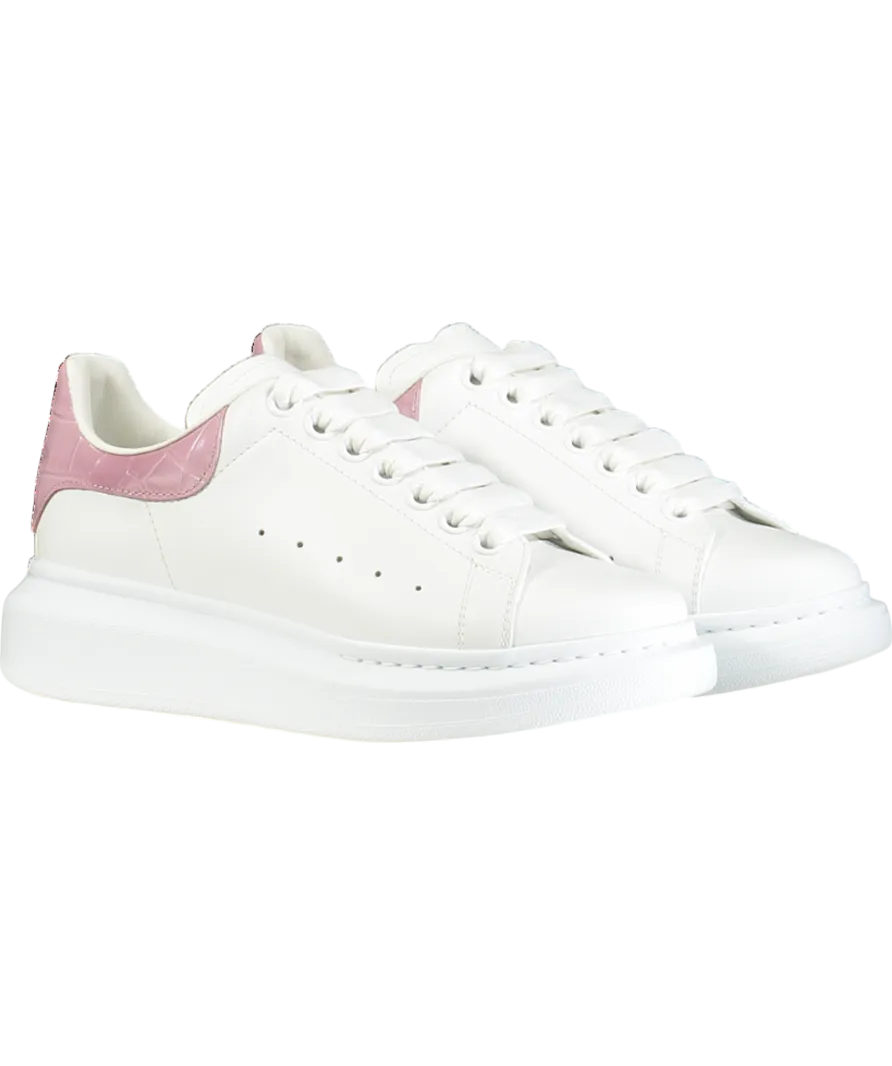 Alexander McQueen White Runway White/pink Suede Shoes UK 6.5 EU 39.5 👠