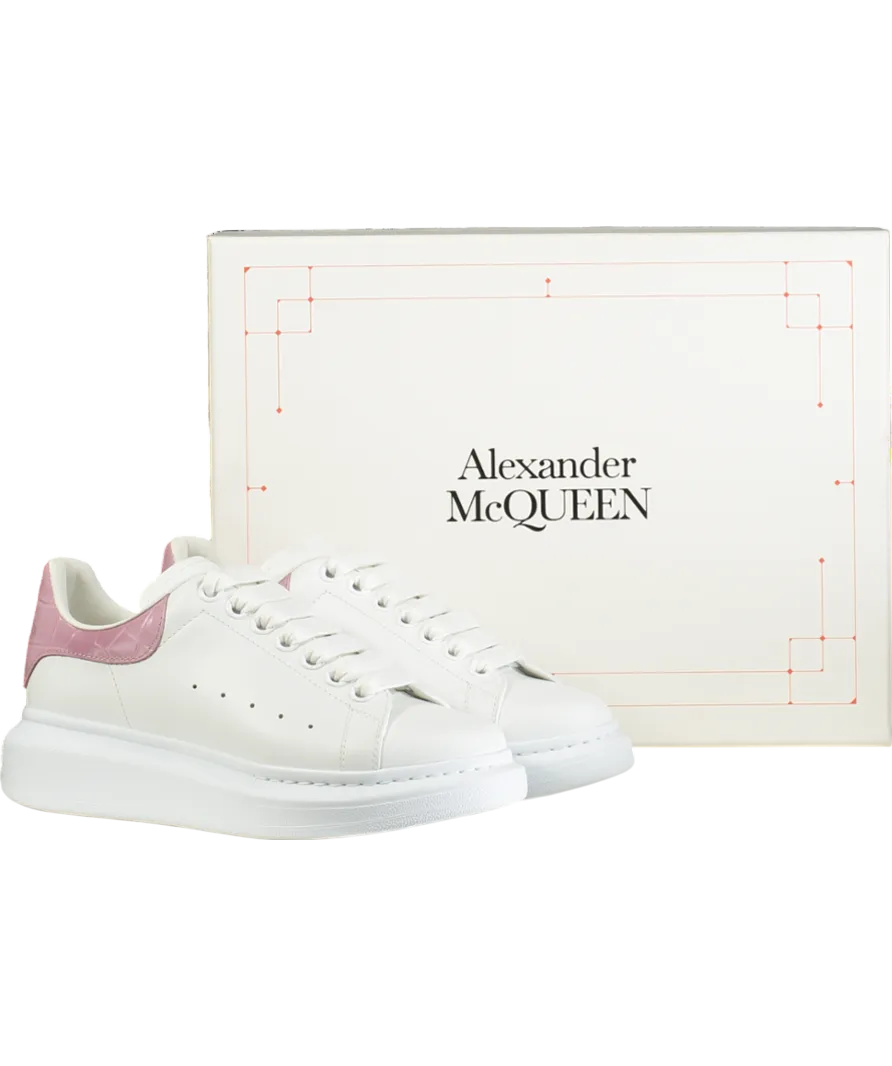 Alexander McQueen White Runway White/pink Suede Shoes UK 6.5 EU 39.5 👠