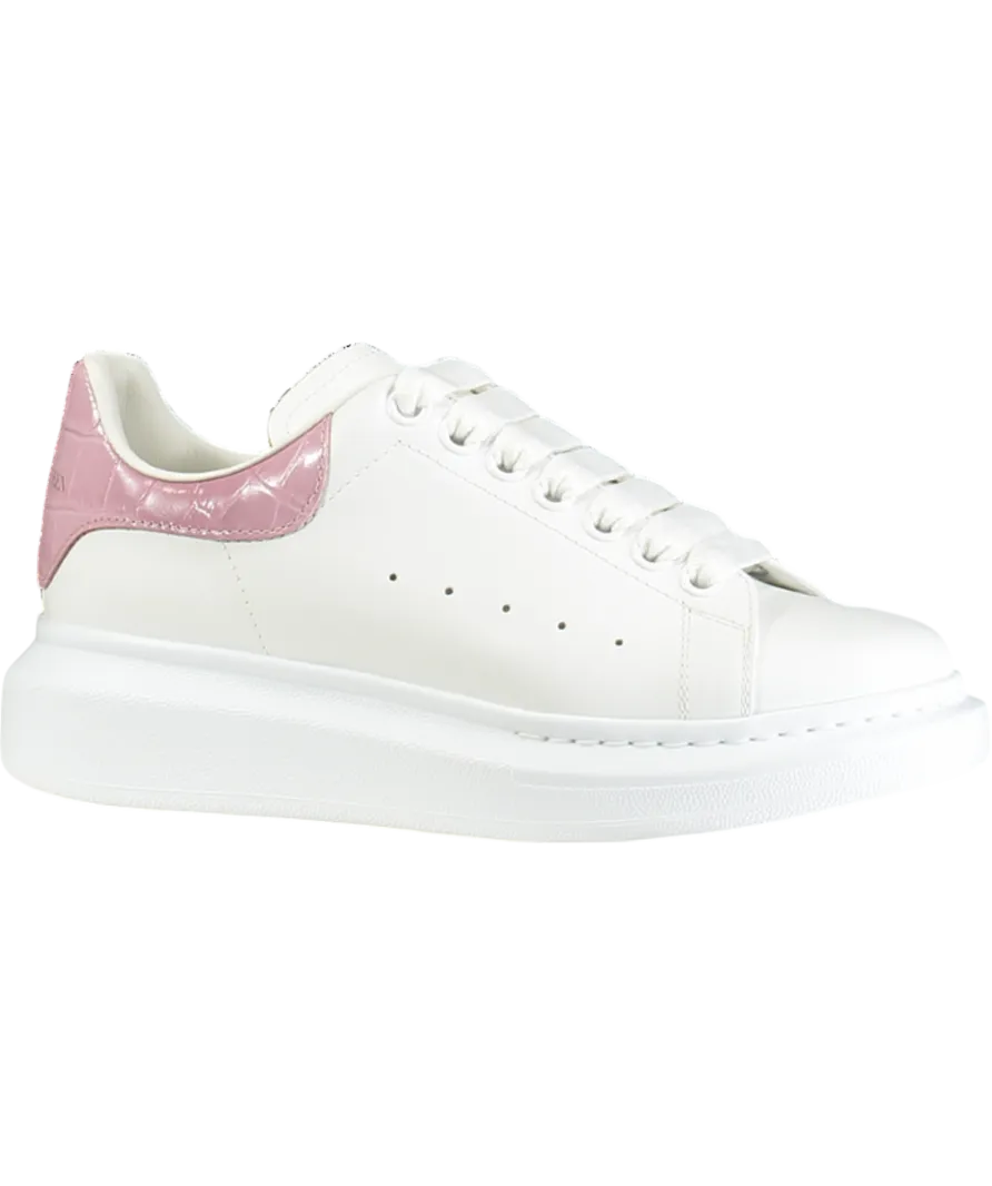 Alexander McQueen White Runway White/pink Suede Shoes UK 6.5 EU 39.5 👠