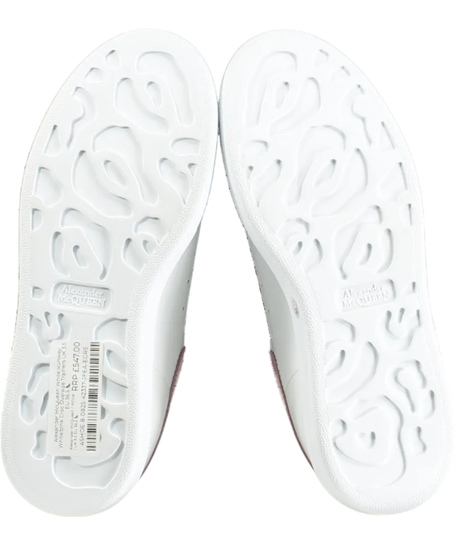 Alexander McQueen White Runway White/pink Suede Shoes UK 6.5 EU 39.5 👠
