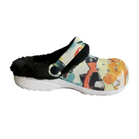 Mc#31 Men's Classic Clogs with Fleece, fish print