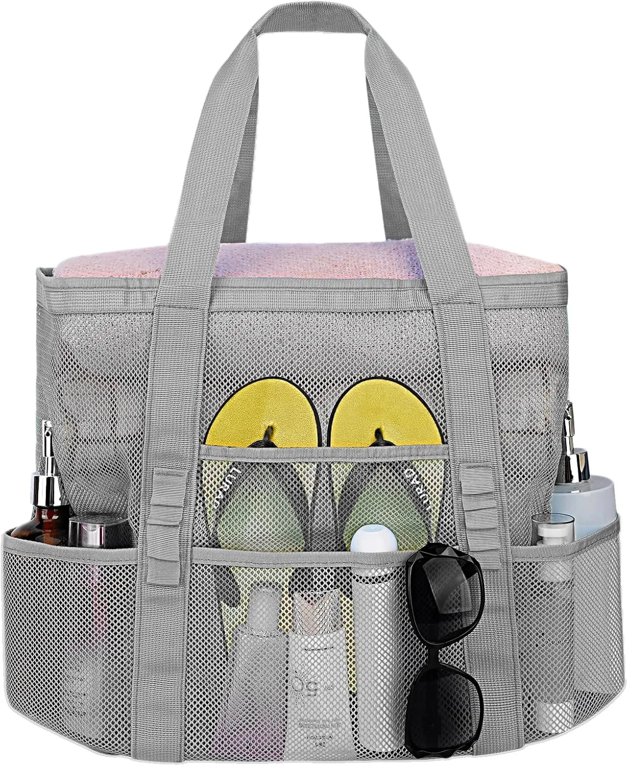 Mesh Beach Bags for Women - Plus Waterproof Sandproof Tote Bag
