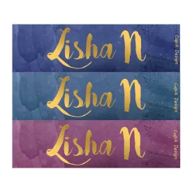 Personalised Water Colors Waterproof Stickers - Rectangular