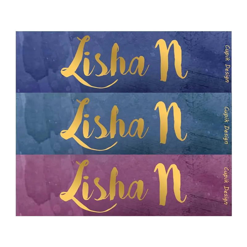 Personalised Water Colors Waterproof Stickers - Rectangular